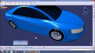 CATIA V5 Car Surface Modeling With Blueprints Tutorial